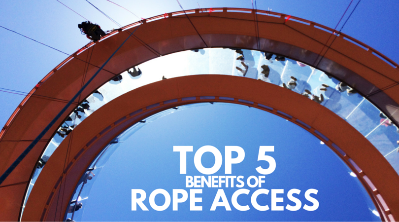 Top 5 benefits of working in rope access