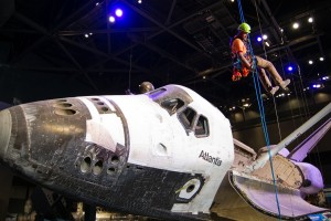 Rick performing maintenance at the Kennedy Space Center   